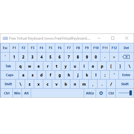 Free virtual keyboard - Logiciel de clavier visuel...