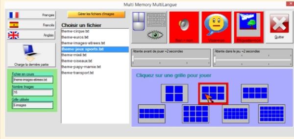 Multi Memory - Logiciel d'apprentissage...